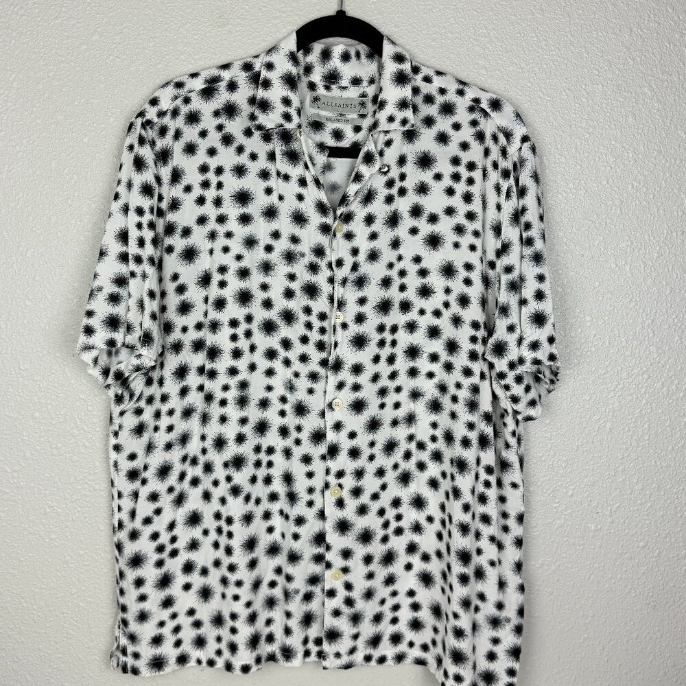 ALLSAINTS Novar Short Sleeve Button-up Camp Shirt